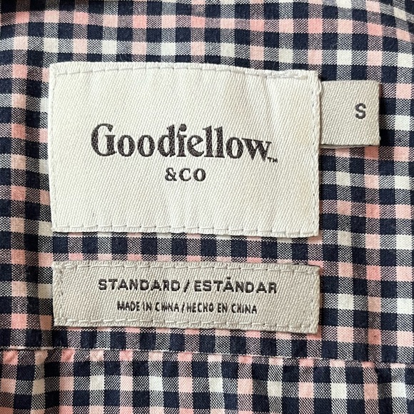 Goodfellow & Co Checkered Button Up Long Sleeve (Men’s Small) - Picture 2 of 4